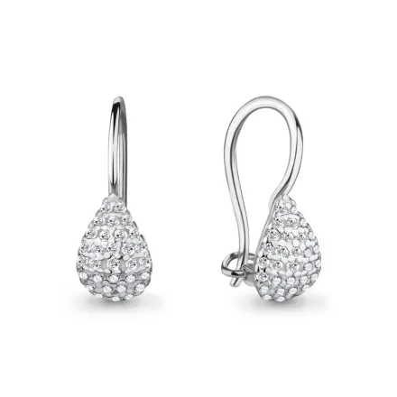 40975А Серьги из Серебра с фианитами из коллекции "Happy"