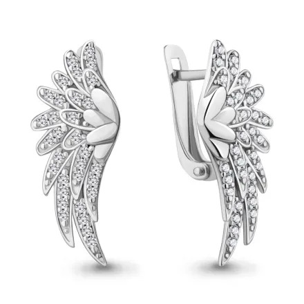 42686А Серьги из Серебра с фианитами