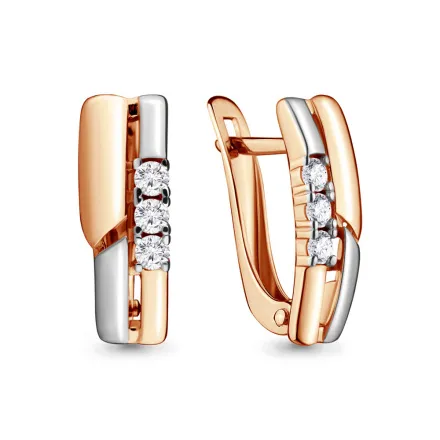 46617 Серьги из Золота с фианитами из коллекции "Must Have"