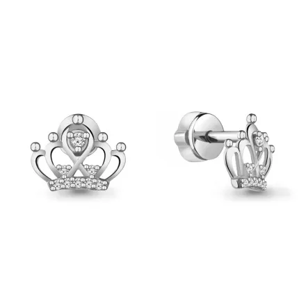 45011А Серьги из Серебра с фианитами