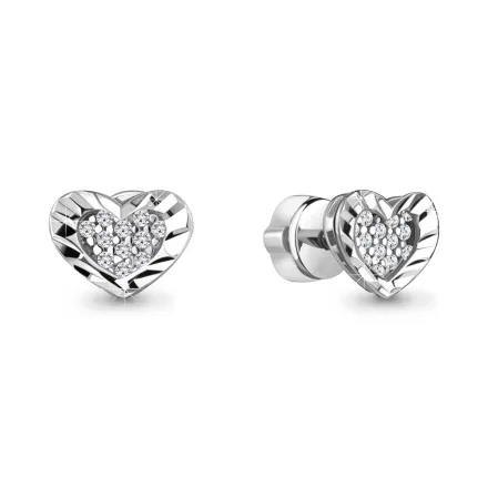 41654А Серьги из Серебра с фианитами