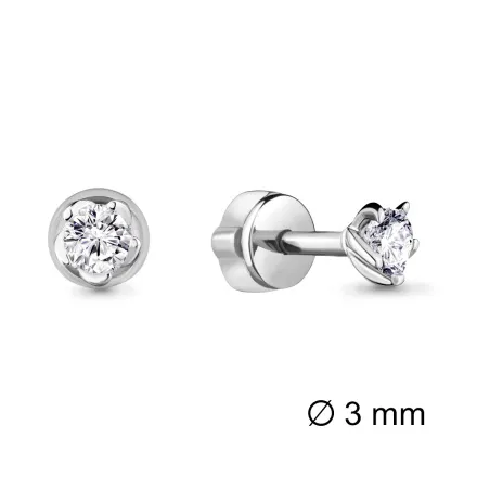 941390 Серьги из Золота с бриллиантами