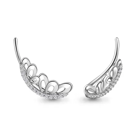 41281А Серьги из Серебра с фианитами