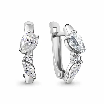 48796 Серьги из Серебра с фианитами