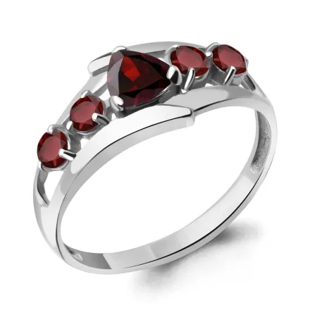 6963203 Кольцо из Серебра с гранатами
