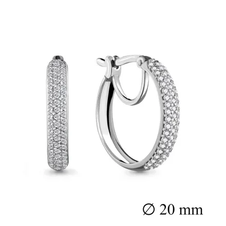 42435А Серьги из Серебра с фианитами
