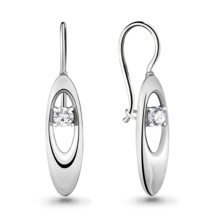 46808А Серьги из Серебра с фианитами