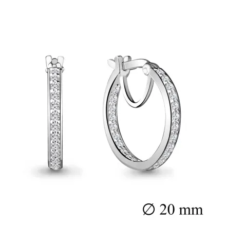 42431А Серьги из Серебра с фианитами