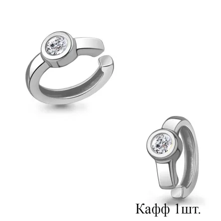 49317А Серьга из Серебра с фианитом