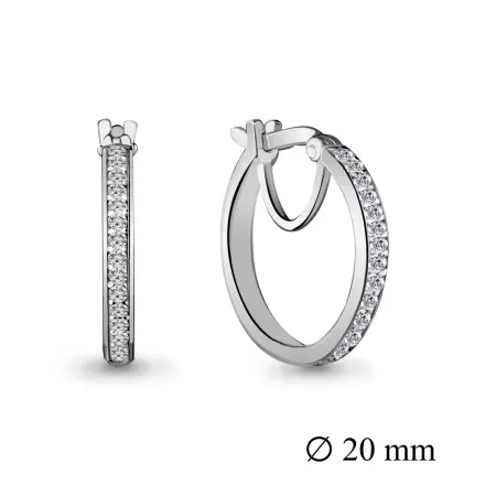 42424А Серьги из Серебра с фианитами