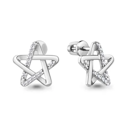 49891А Серьги из Серебра с фианитами