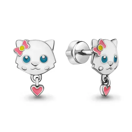 33337 Серьги из Серебра с эмалью из коллекции "Happy"