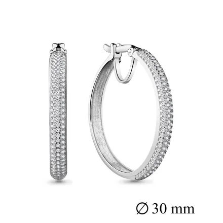 42436А Серьги из Серебра с фианитами
