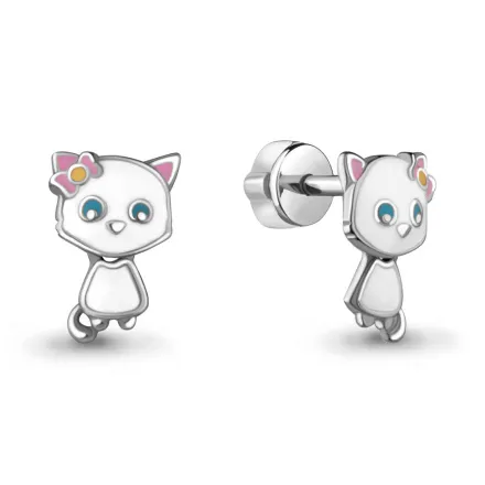 33341 Серьги из Серебра с эмалью из коллекции "Happy"