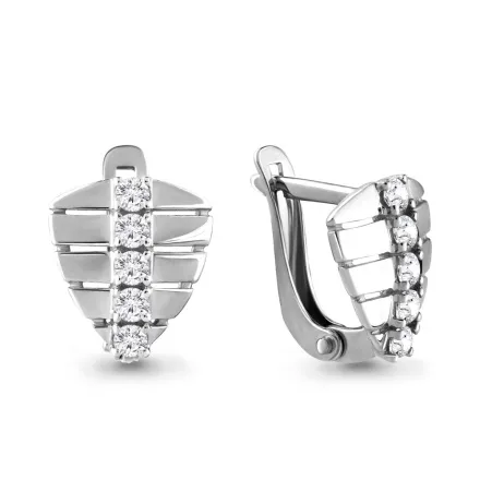 46502 Серьги из Серебра с фианитами