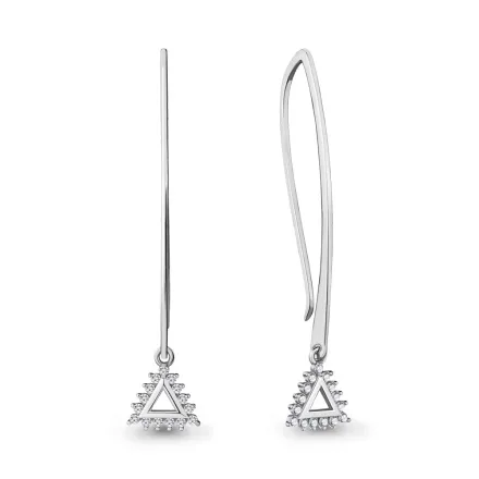 48531А Серьги из Серебра с фианитами