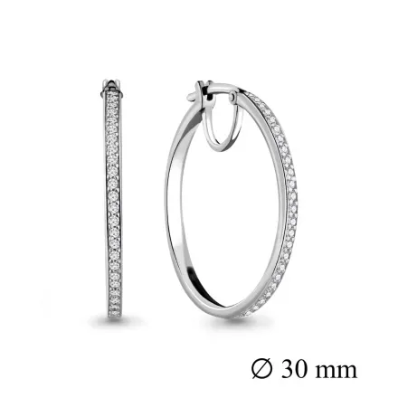 42432А Серьги из Серебра с фианитами