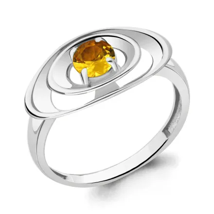 6945006 Кольцо из Серебра с цитрином