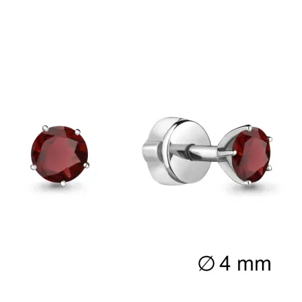 4403603 Серьги из Серебра с гранатами
