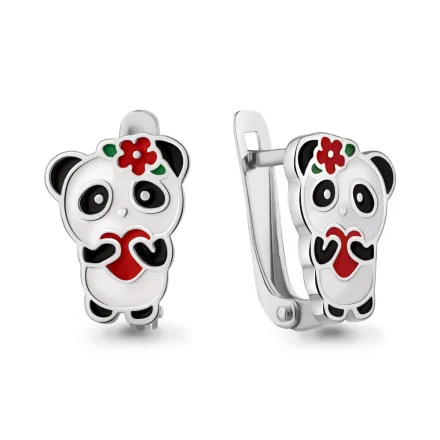 34924 Серьги из Серебра с эмалью