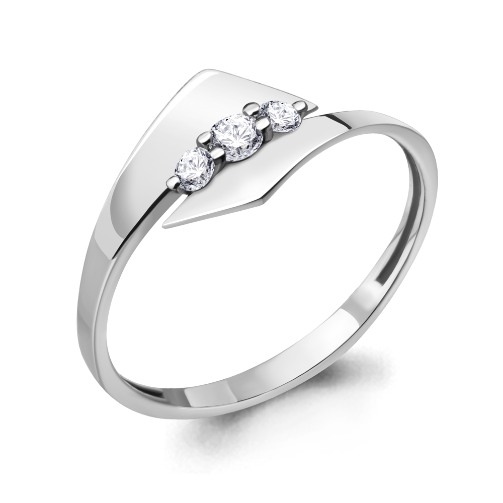 64591 Кольцо из Серебра с фианитами