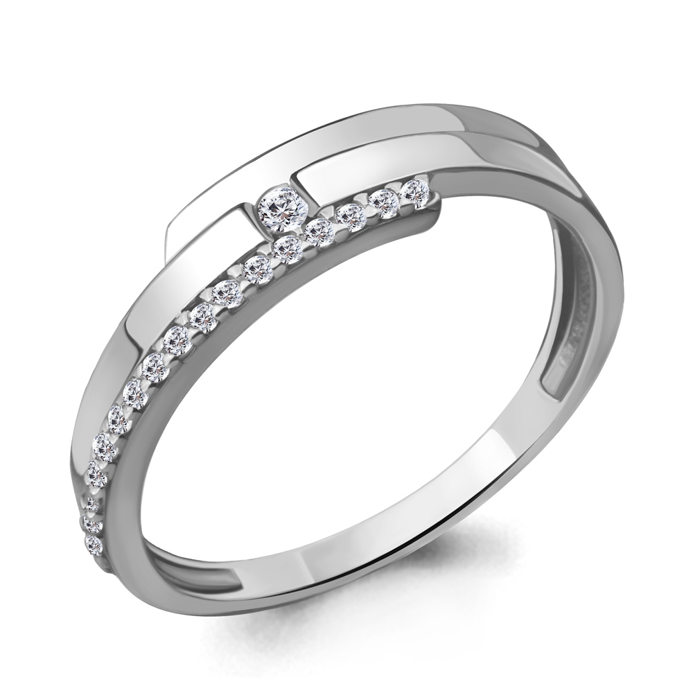 64387А Кольцо из Серебра с фианитами из коллекции "Must Have"