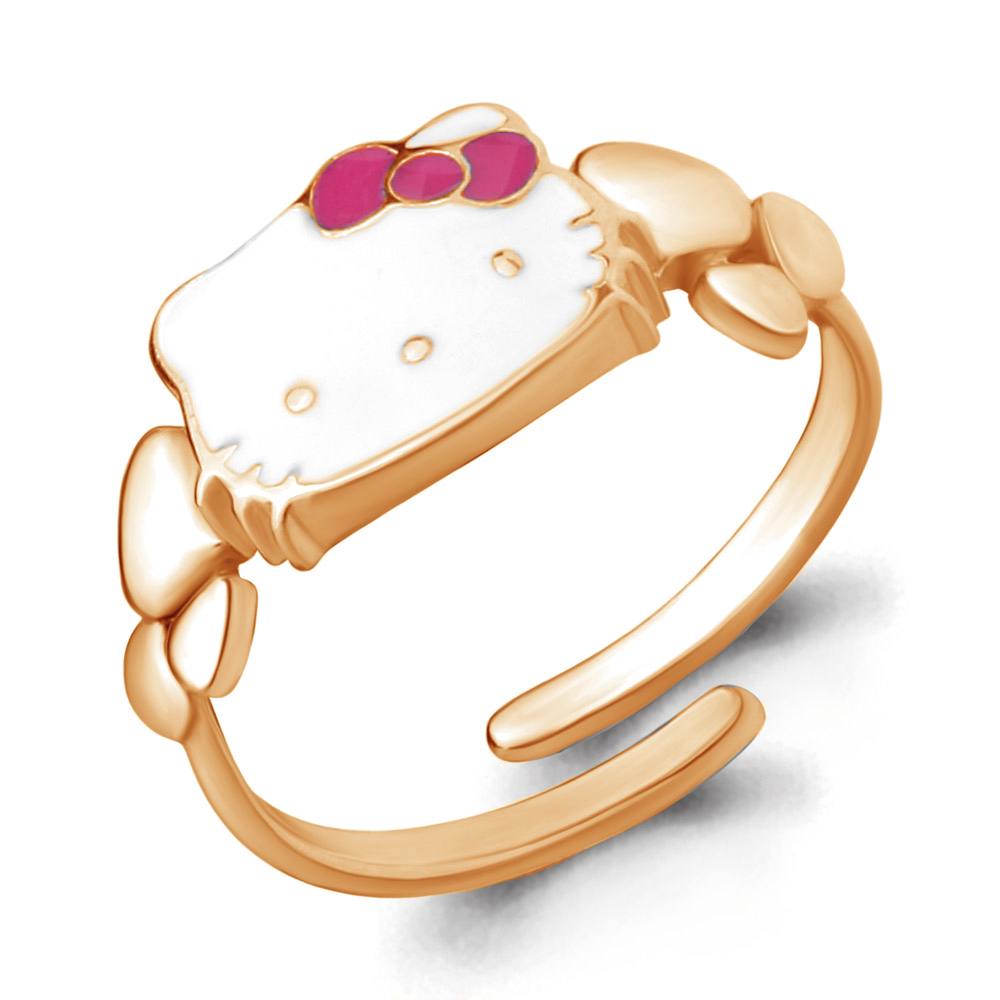 54659 Кольцо из Золота с эмалью из коллекции "Hello Kitty"