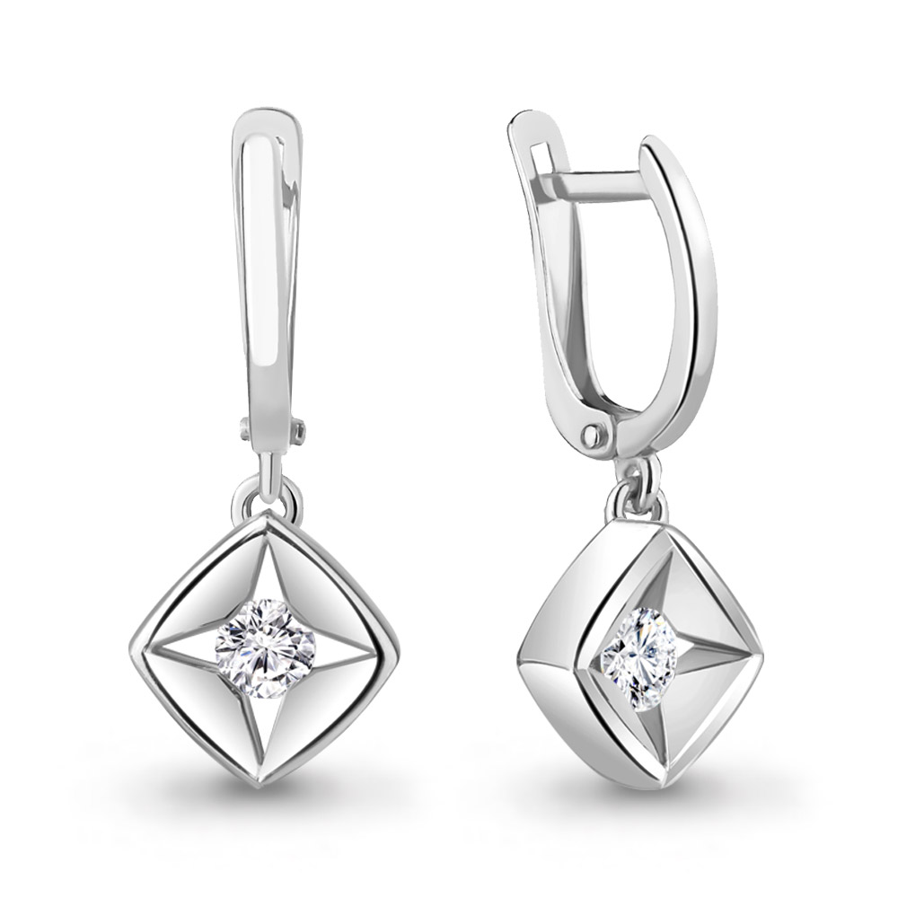 48982 Серьги из Серебра с фианитами