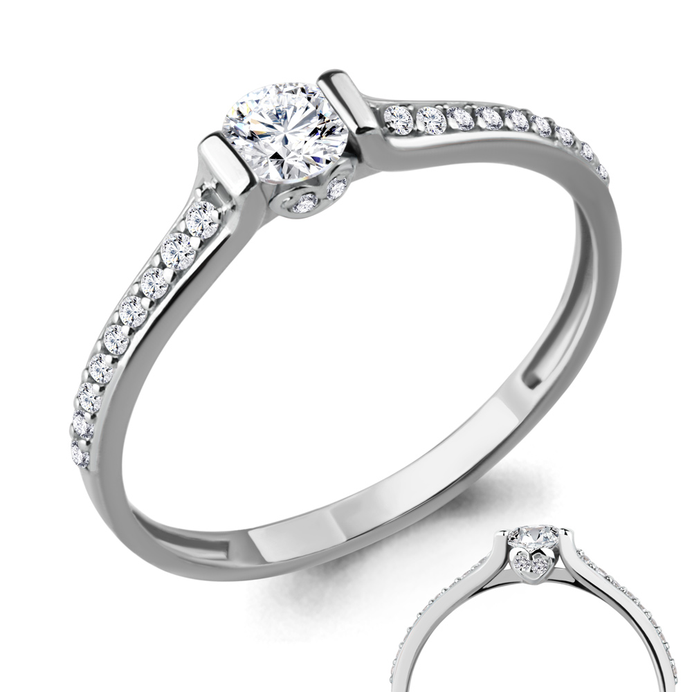 665531А Кольцо из Серебра с фианитами