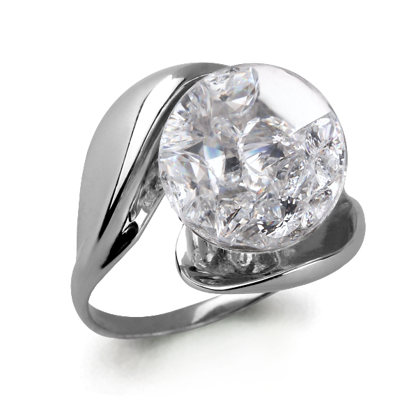 64473 Кольцо из Золота с стеклом из коллекции "French ball"
