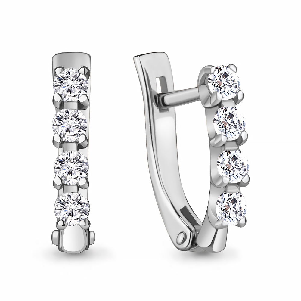 942831 Серьги из Серебра из коллекции "Дежавю"