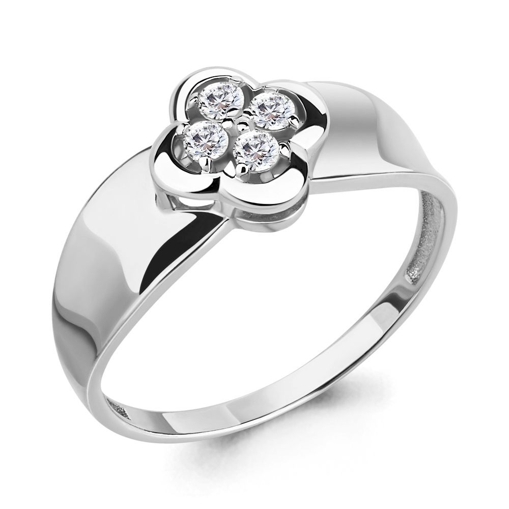 68262 Кольцо из Серебра с фианитами