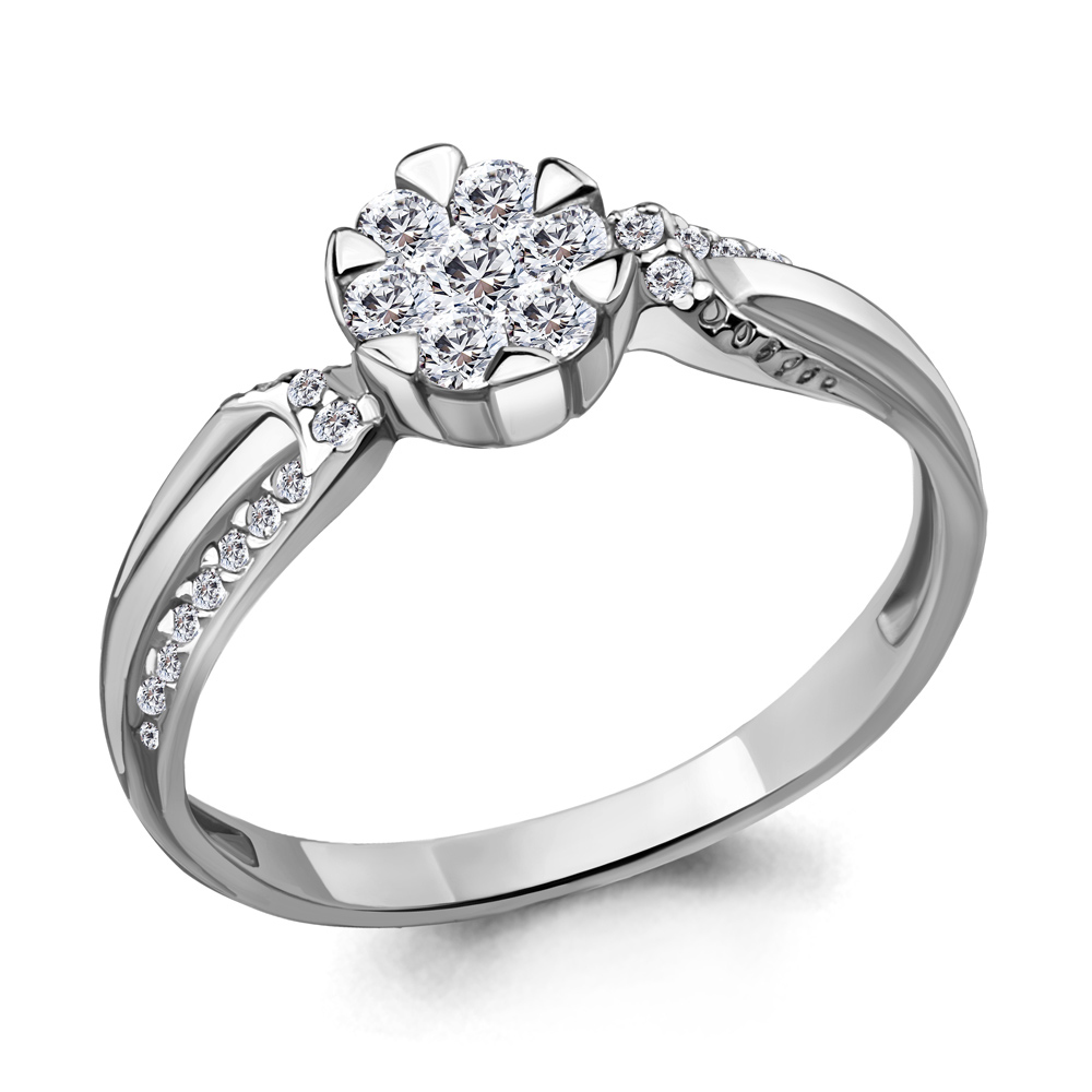 68510А Кольцо из Серебра с фианитами