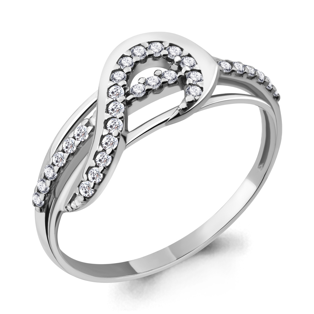 64062А Кольцо из Серебра с фианитами