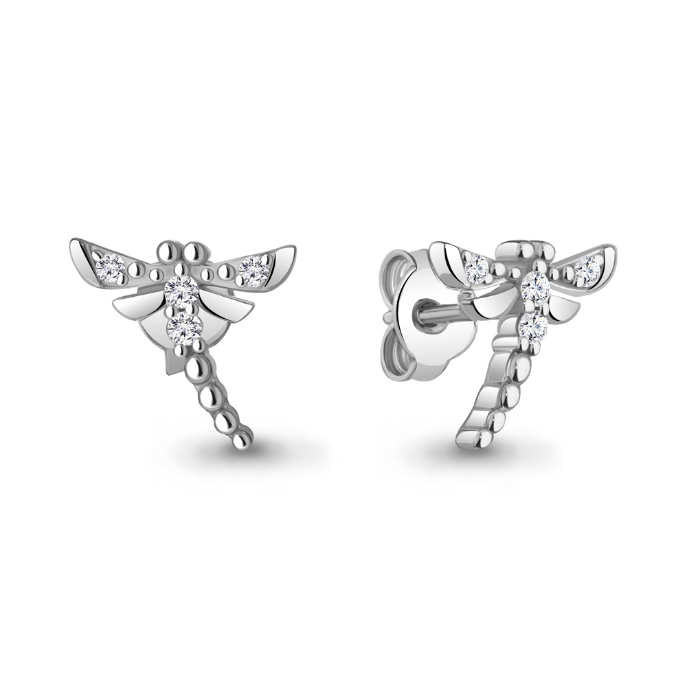 49386 Серьги из Серебра с фианитами