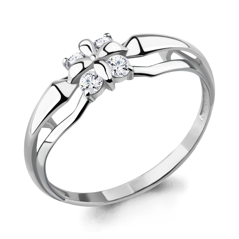 68312 Кольцо из Серебра с фианитами