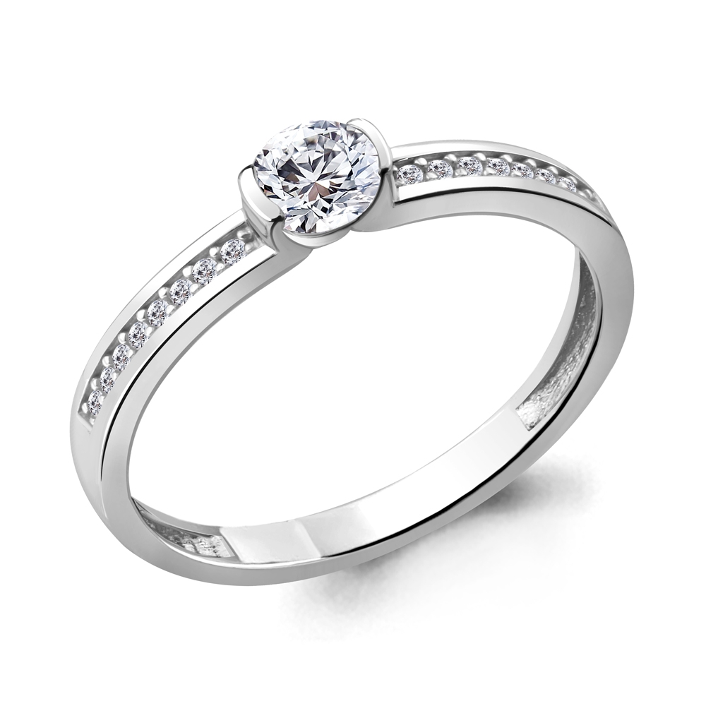 662221А Кольцо из Серебра с фианитами