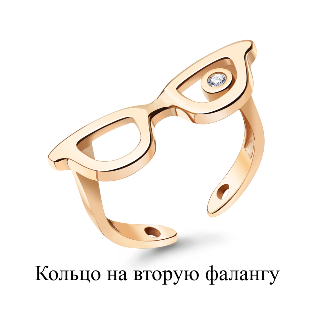 67543А Кольцо из Золота с фианитом