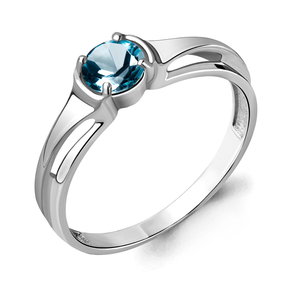 6909608 Кольцо из Серебра с топазом лондон блю