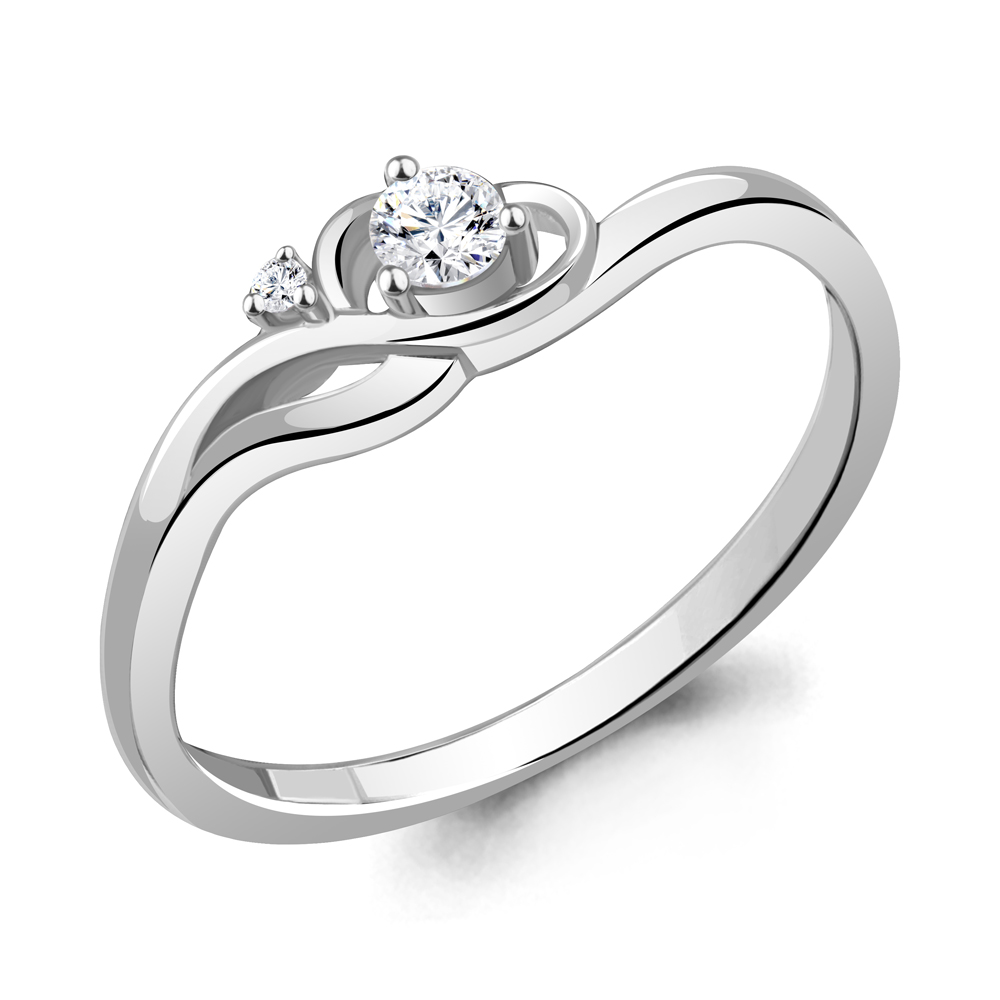 67421 Кольцо из Серебра с фианитами