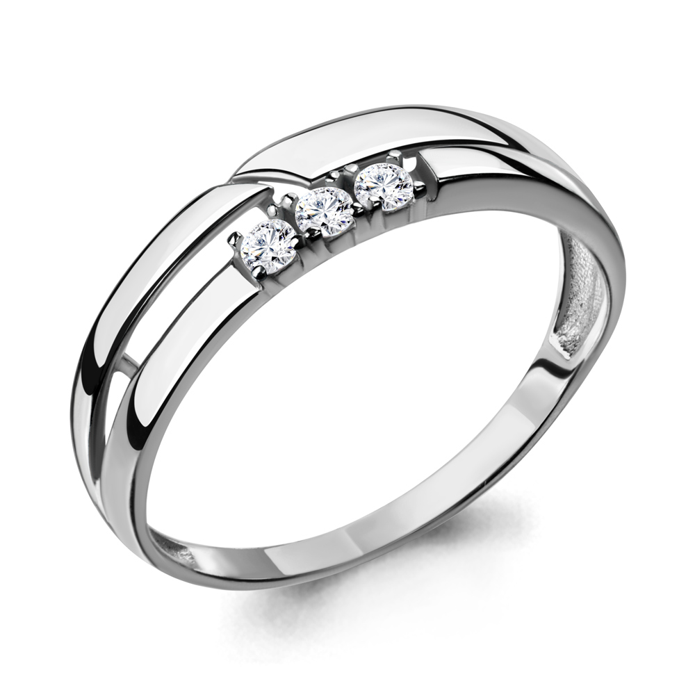 68279 Кольцо из Серебра с фианитами