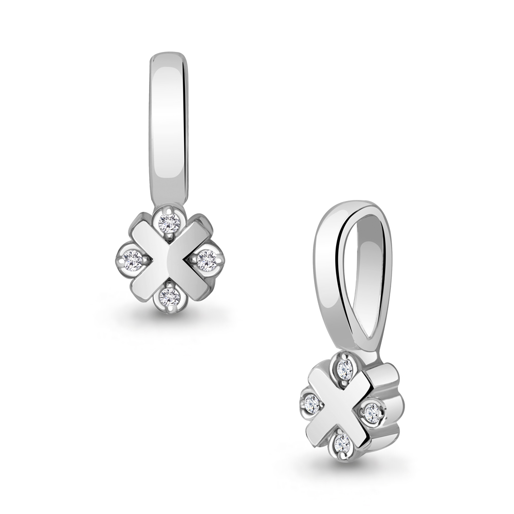 020118 Подвеска из Серебра с бриллиантами