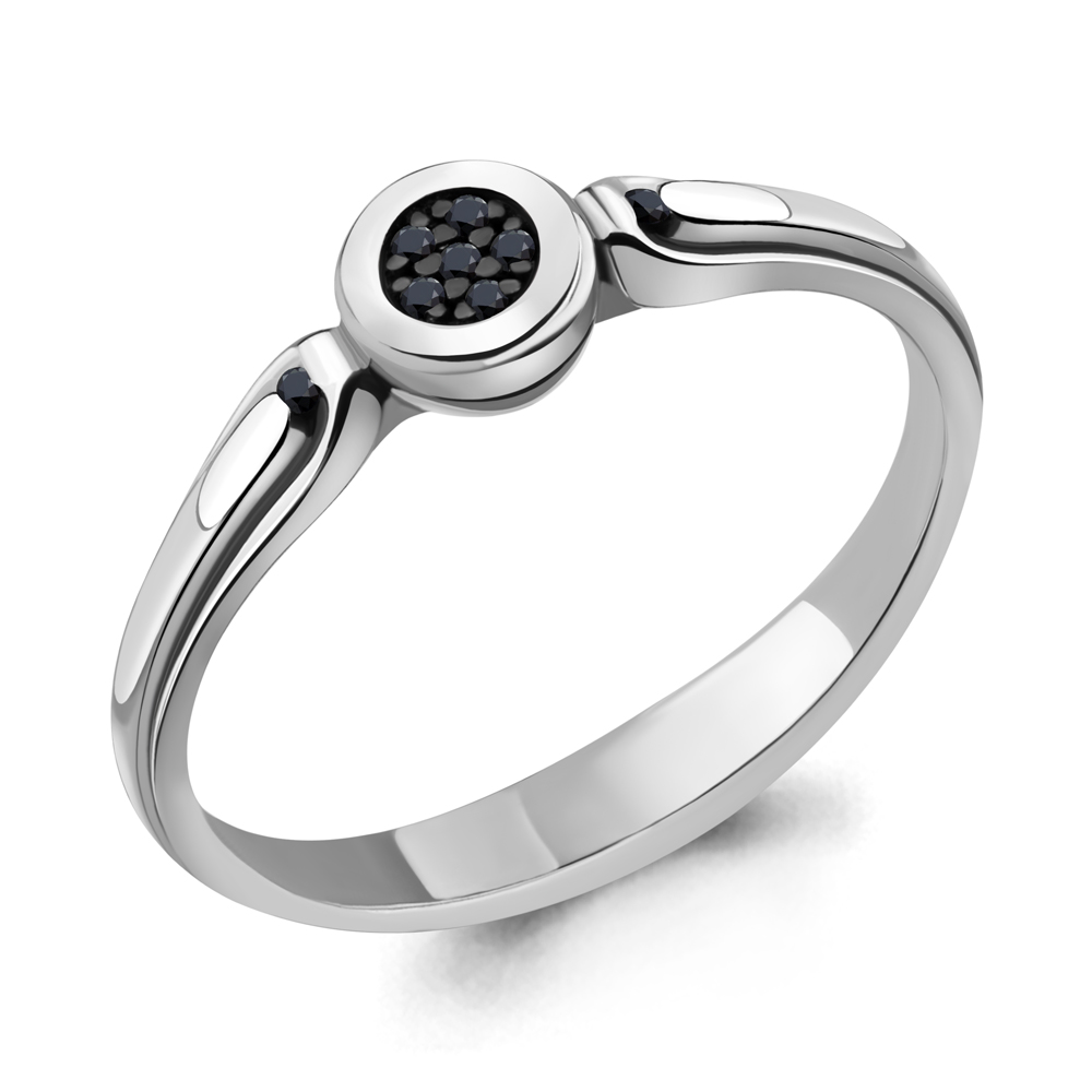 060063Ч Кольцо из Серебра с бриллиантами