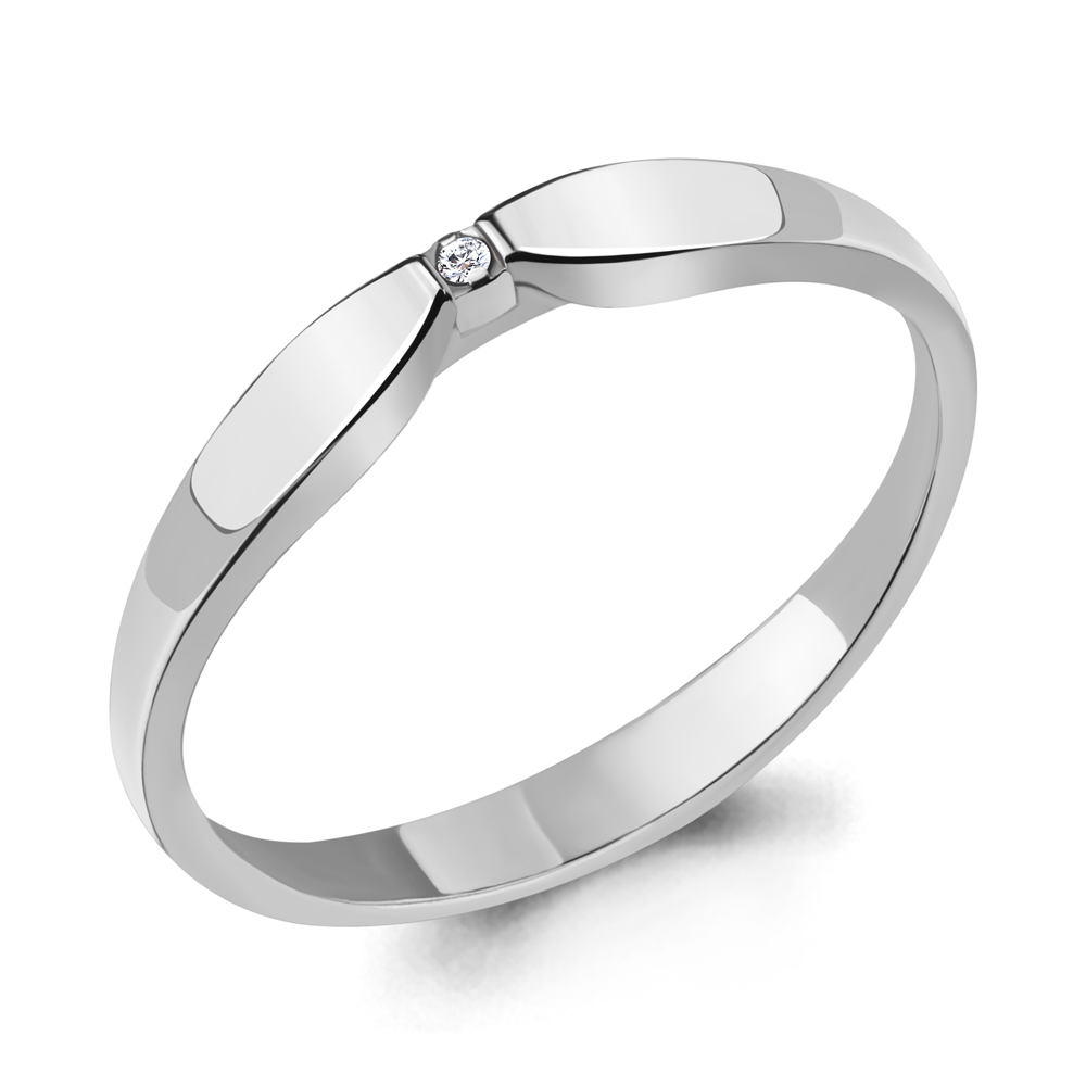 060109 Кольцо из Серебра с бриллиантом