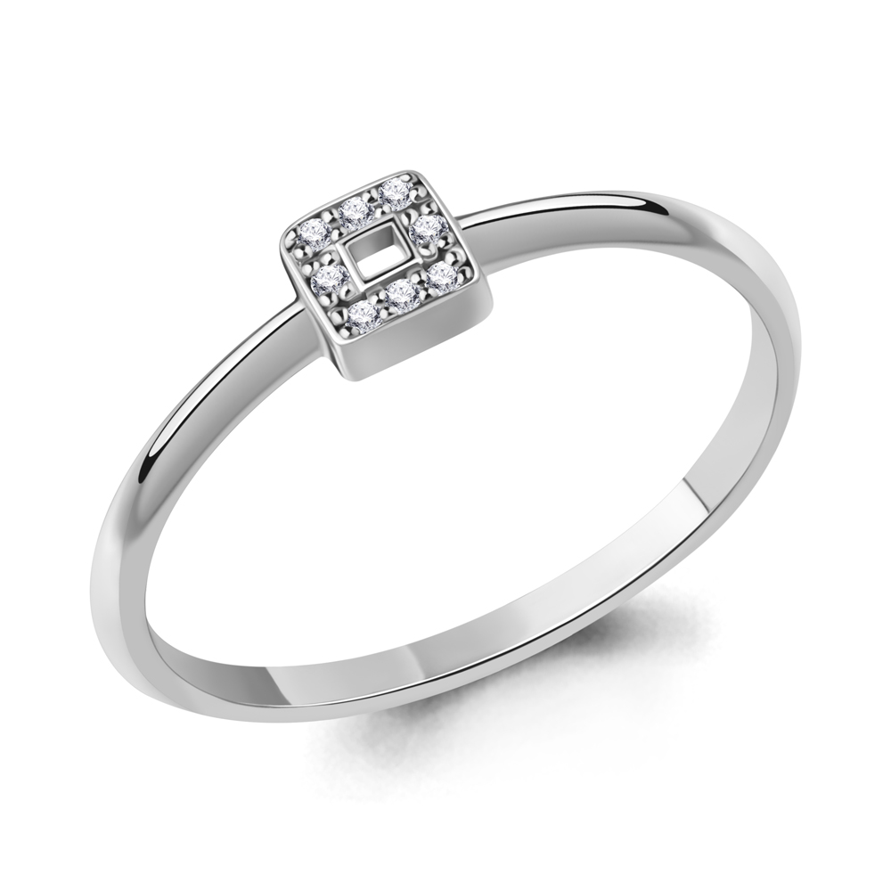 060139 Кольцо из Серебра с бриллиантами