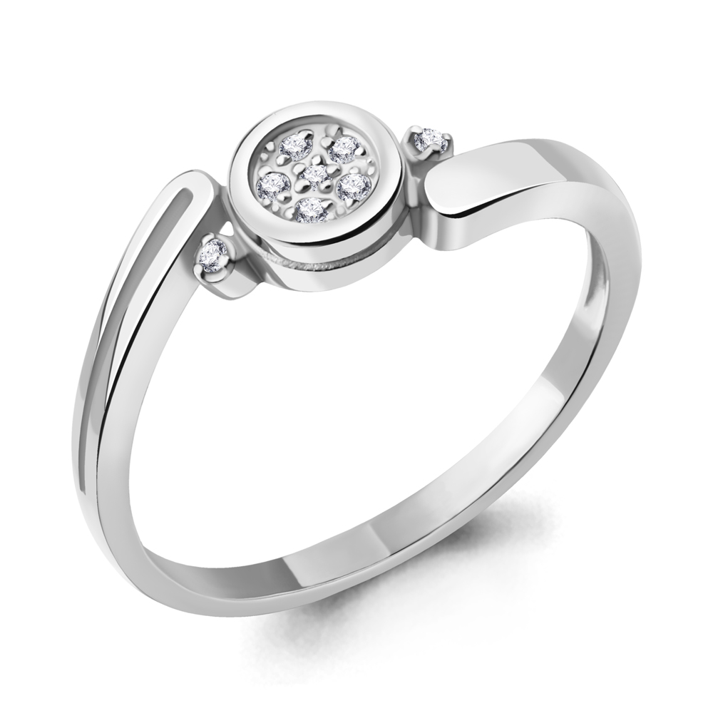 060165 Кольцо из Серебра с бриллиантами