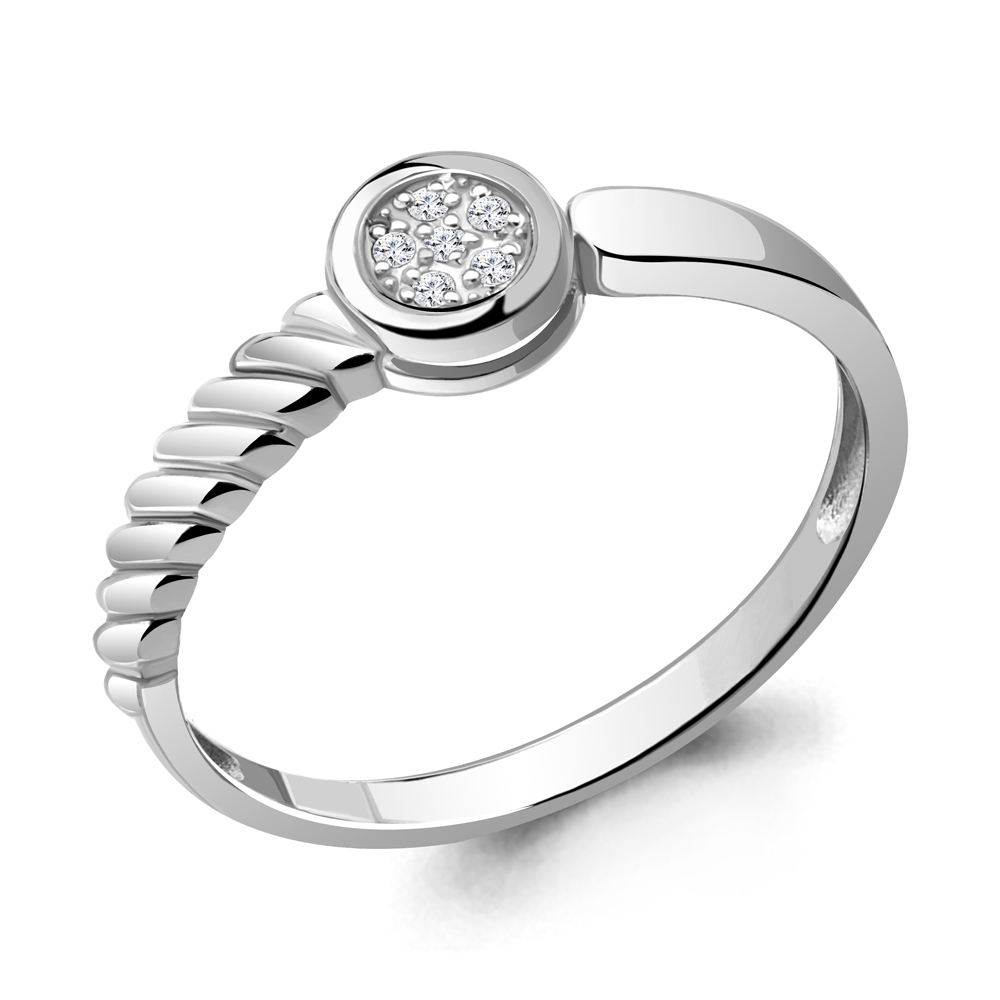 060166 Кольцо из Серебра              с бриллиантами