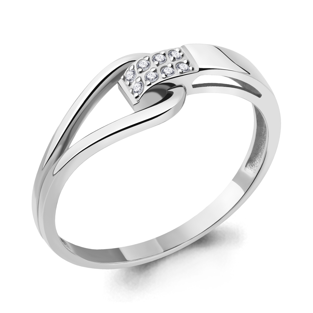 060167 Кольцо из Серебра с бриллиантами