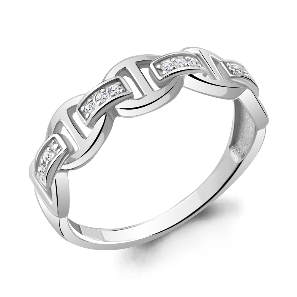 060170 Кольцо из Серебра с бриллиантами