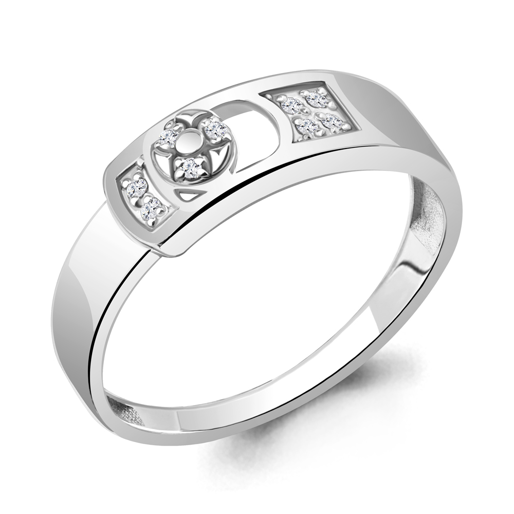 060172 Кольцо из Серебра с бриллиантами